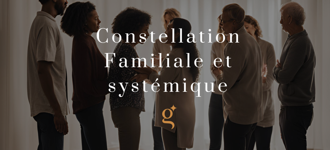 groupe de personne avec titre constellation familiale et systémique